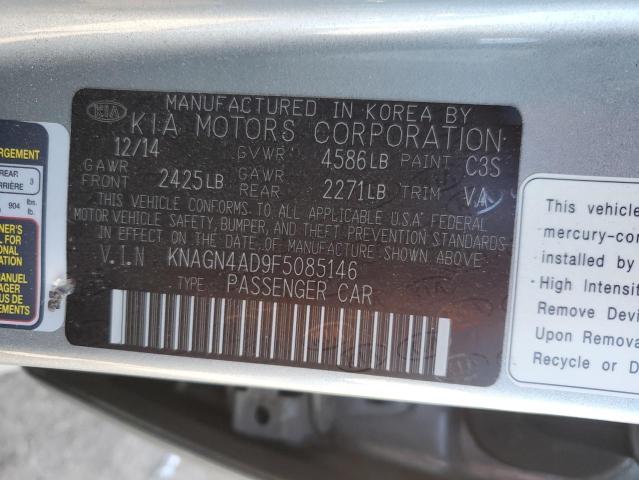 Photo 11 VIN: KNAGN4AD9F5085146 - KIA OPTIMA HYB 