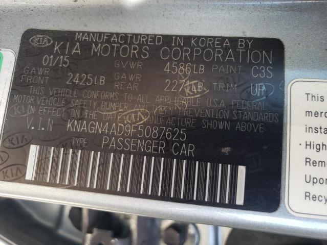 Photo 12 VIN: KNAGN4AD9F5087625 - KIA OPTIMA HYB 