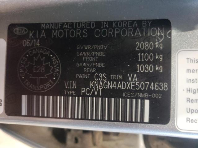 Photo 11 VIN: KNAGN4ADXE5074638 - KIA OPTIMA HYB 