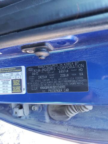 Photo 11 VIN: KNAGR4A63B5134891 - KIA OPTIMA SX 