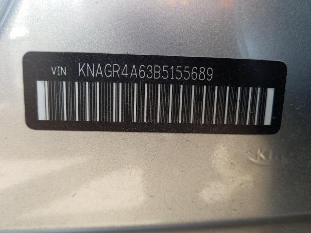 Photo 9 VIN: KNAGR4A63B5155689 - KIA OPTIMA SX 