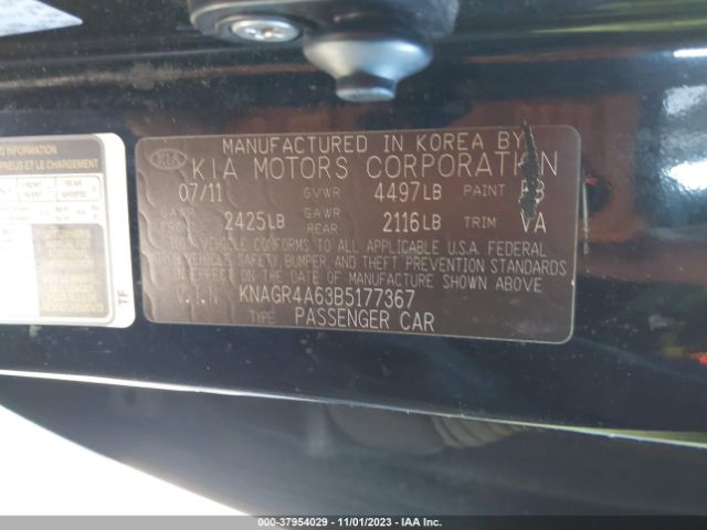 Photo 8 VIN: KNAGR4A63B5177367 - KIA OPTIMA 