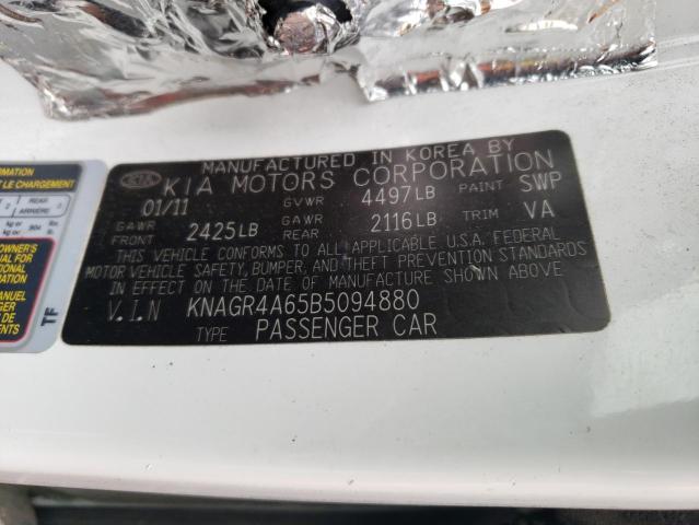 Photo 11 VIN: KNAGR4A65B5094880 - KIA OPTIMA SX 