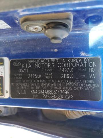 Photo 9 VIN: KNAGR4A68B5147099 - KIA OPTIMA SX 