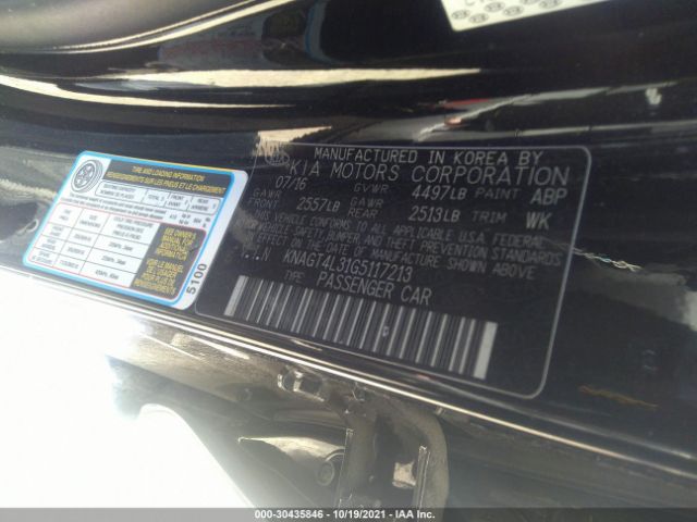 Photo 8 VIN: KNAGT4L31G5117213 - KIA OPTIMA 