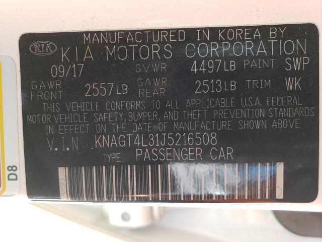 Photo 9 VIN: KNAGT4L31J5216508 - KIA OPTIMA 