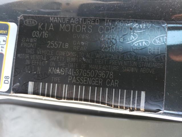 Photo 12 VIN: KNAGT4L37G5079678 - KIA OPTIMA 