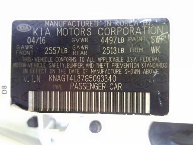 Photo 9 VIN: KNAGT4L37G5093340 - KIA OPTIMA LX 