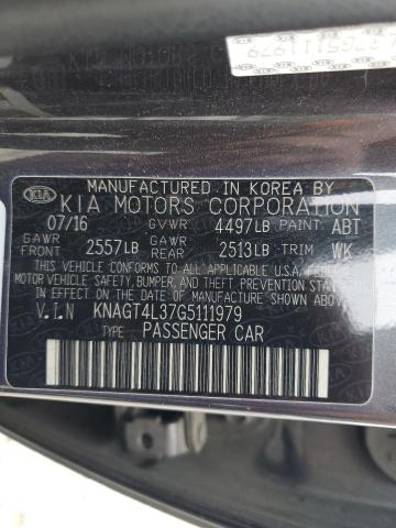 Photo 11 VIN: KNAGT4L37G5111979 - KIA OPTIMA LX 