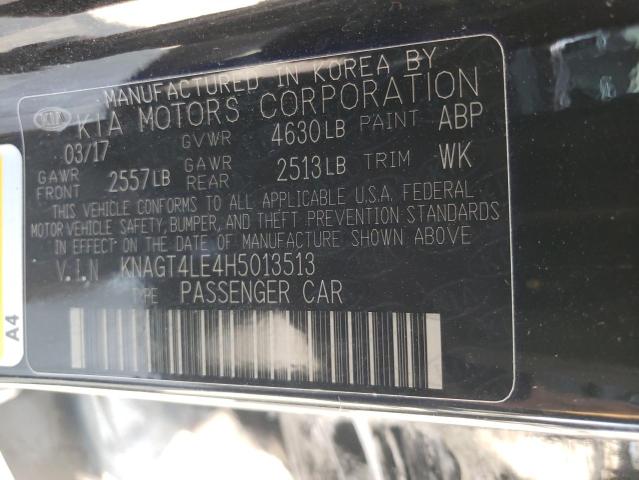 Photo 12 VIN: KNAGT4LE4H5013513 - KIA OPTIMA HYB 