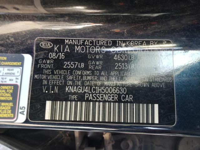 Photo 9 VIN: KNAGU4LC1H5006630 - KIA OPTIMA HYB 