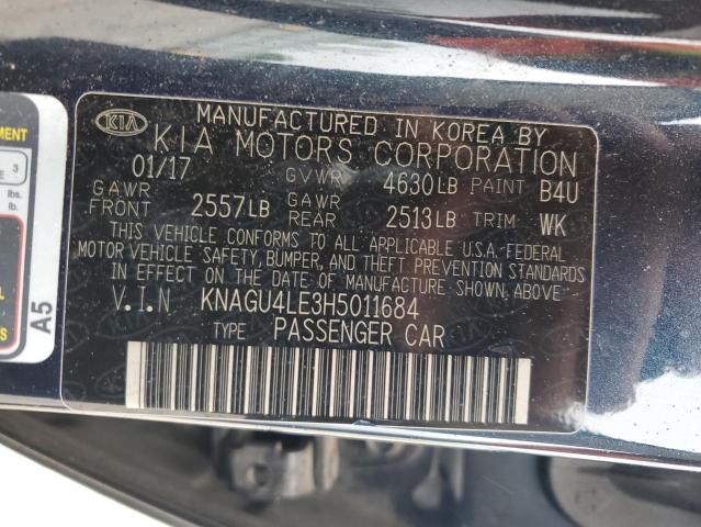 Photo 11 VIN: KNAGU4LE3H5011684 - KIA OPTIMA HYB 