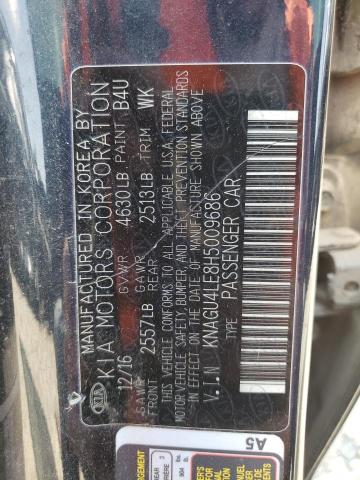 Photo 11 VIN: KNAGU4LE8H5009686 - KIA OPTIMA HYB 