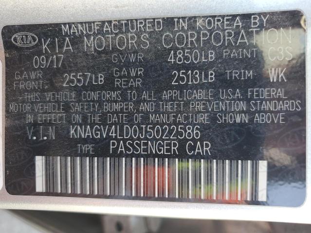 Photo 11 VIN: KNAGV4LD0J5022586 - KIA OPTIMA PLU 