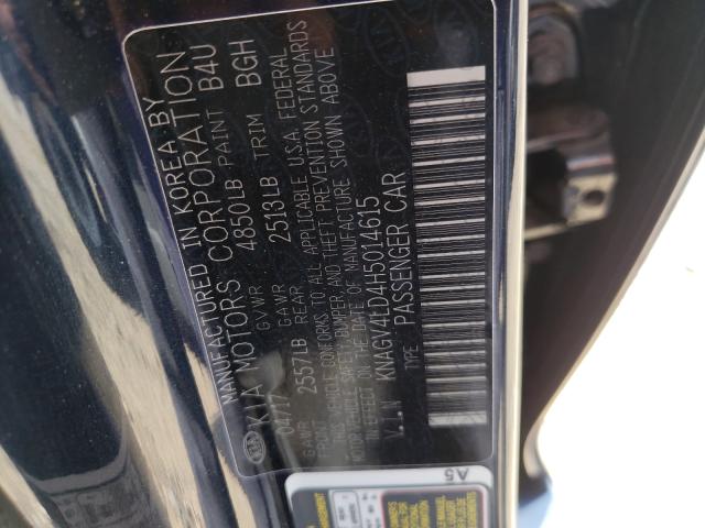 Photo 9 VIN: KNAGV4LD4H5014615 - KIA OPTIMA PLU 