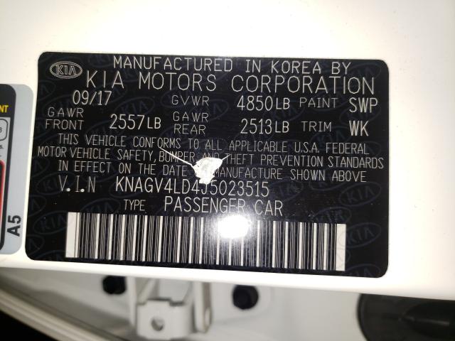 Photo 9 VIN: KNAGV4LD4J5023515 - KIA OPTIMA PLU 