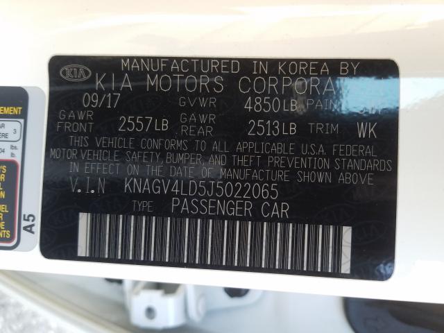 Photo 9 VIN: KNAGV4LD5J5022065 - KIA OPTIMA 