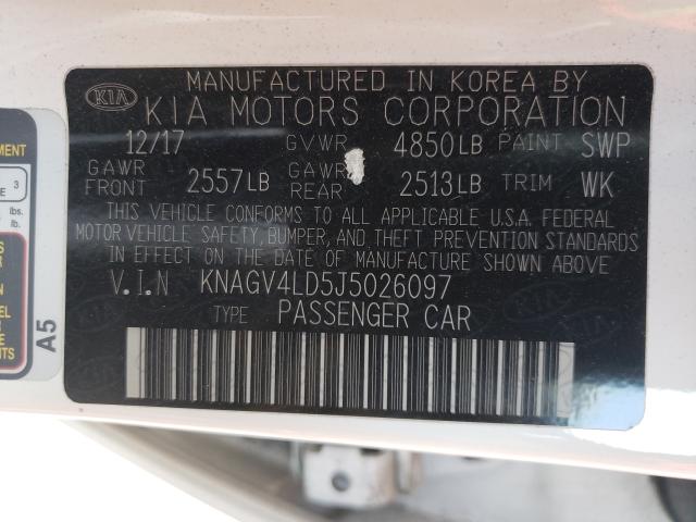 Photo 9 VIN: KNAGV4LD5J5026097 - KIA OPTIMA PLU 