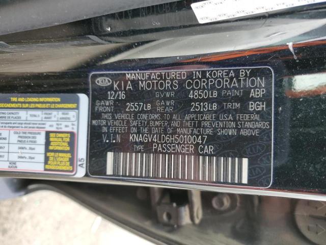 Photo 11 VIN: KNAGV4LD6H5010047 - KIA OPTIMA PLU 