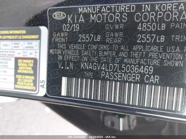 Photo 8 VIN: KNAGV4LD7L5036469 - KIA OPTIMA PLUG-IN HYBRID 