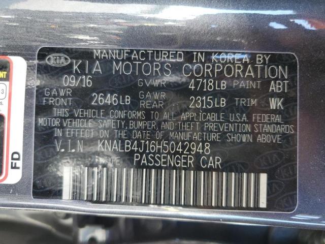 Photo 9 VIN: KNALB4J16H5042948 - KIA CADENZA PR 