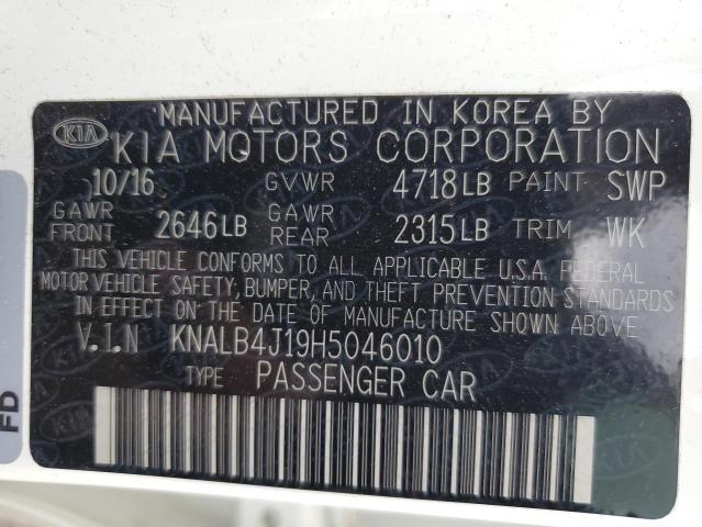 Photo 12 VIN: KNALB4J19H5046010 - KIA CADENZA PR 