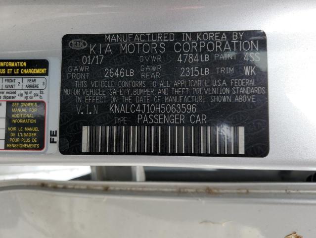 Photo 11 VIN: KNALC4J10H5063596 - KIA CADENZA 