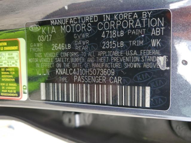 Photo 11 VIN: KNALC4J10H5073609 - KIA CADENZA 