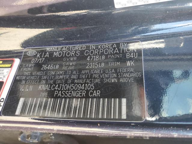 Photo 11 VIN: KNALC4J10H5094105 - KIA CADENZA PR 