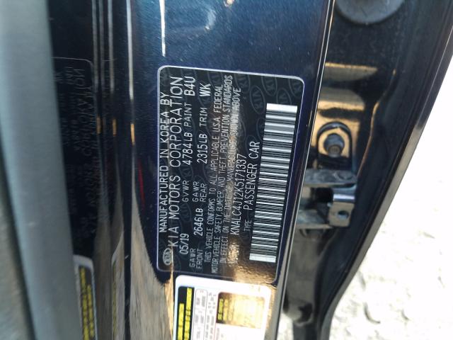 Photo 9 VIN: KNALC4J12K5171337 - KIA CADENZA LU 