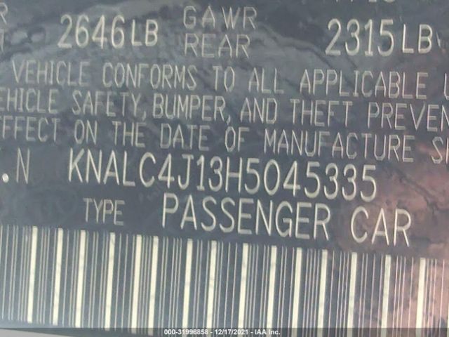 Photo 8 VIN: KNALC4J13H5045335 - KIA CADENZA 