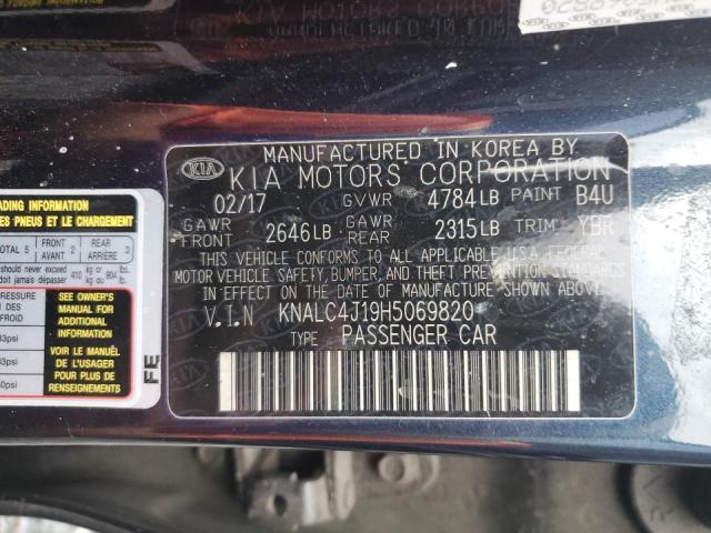 Photo 12 VIN: KNALC4J19H5069820 - KIA CADENZA PR 