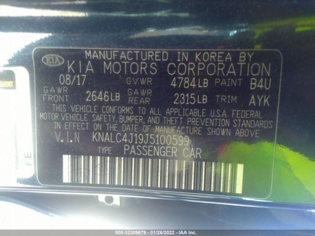 Photo 8 VIN: KNALC4J19J5100599 - KIA CADENZA 