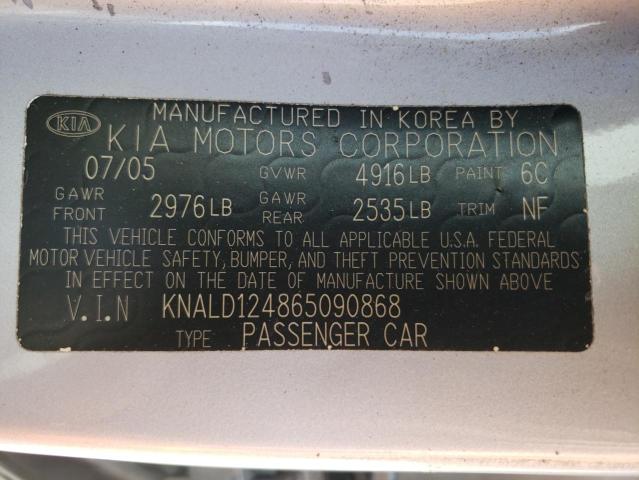 Photo 11 VIN: KNALD124865090868 - KIA AMANTI 