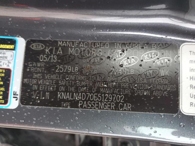 Photo 12 VIN: KNALN4D70E5129702 - KIA CADENZA 