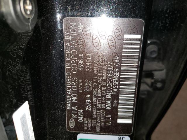 Photo 9 VIN: KNALN4D70F5169327 - KIA CADENZA PR 