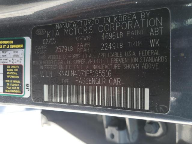 Photo 11 VIN: KNALN4D71F5195516 - KIA CADENZA 