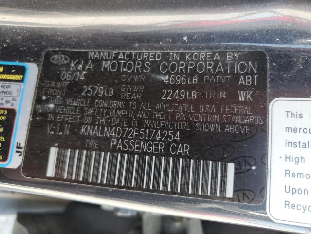 Photo 12 VIN: KNALN4D72F5174254 - KIA CADENZA PR 