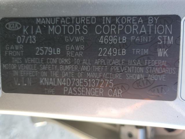 Photo 11 VIN: KNALN4D73E5137275 - KIA CADENZA PR 