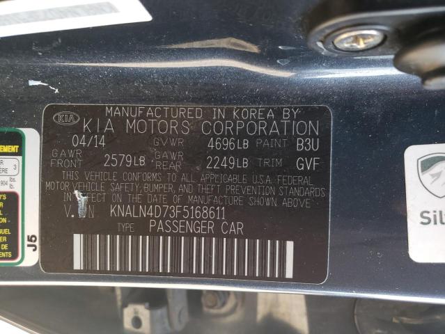 Photo 12 VIN: KNALN4D73F5168611 - KIA CADENZA 