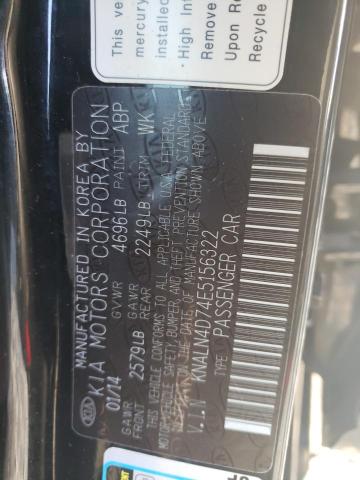 Photo 11 VIN: KNALN4D74E5156322 - KIA CADENZA PR 