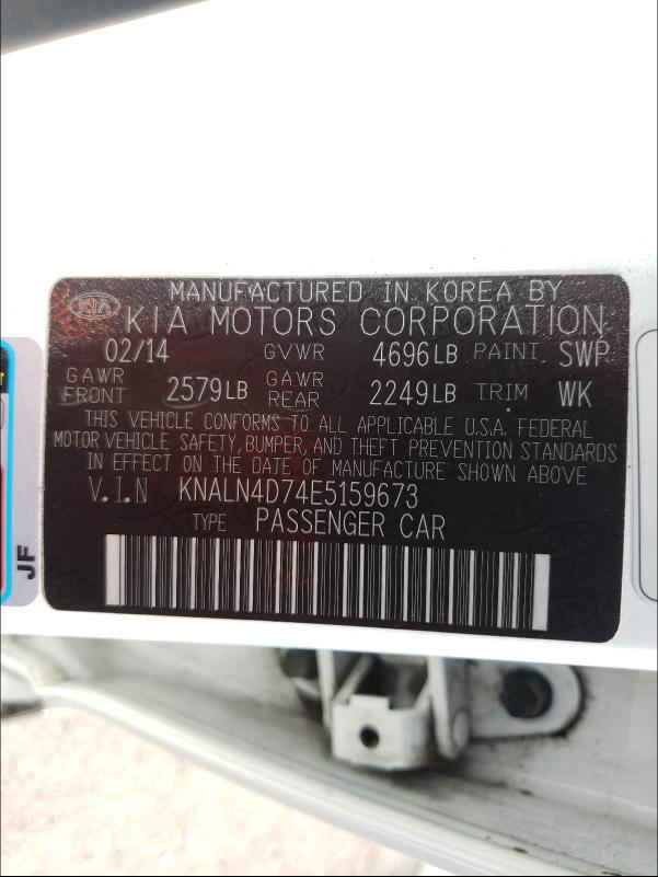 Photo 9 VIN: KNALN4D74E5159673 - KIA CADENZA PR 