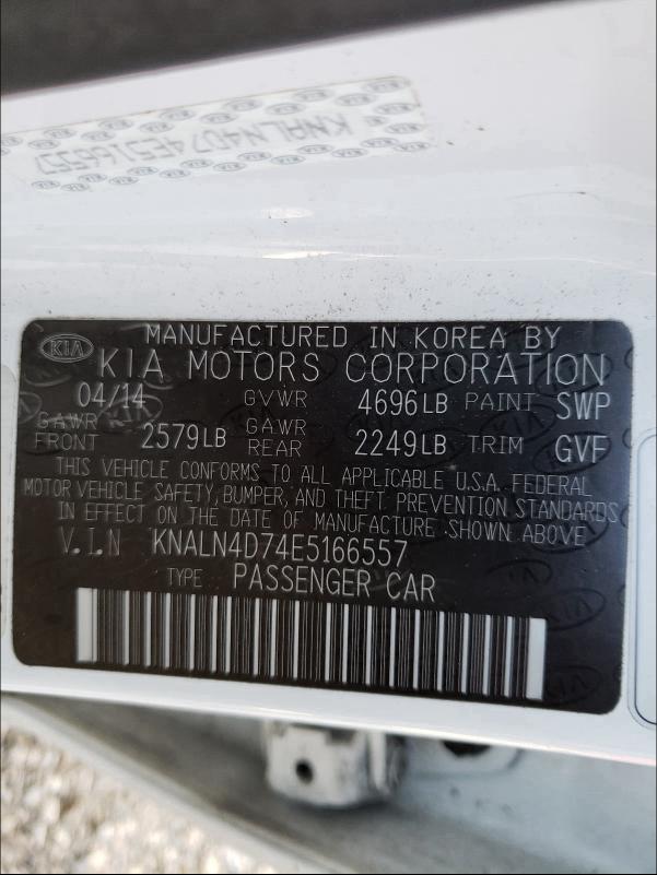 Photo 9 VIN: KNALN4D74E5166557 - KIA CADENZA PR 