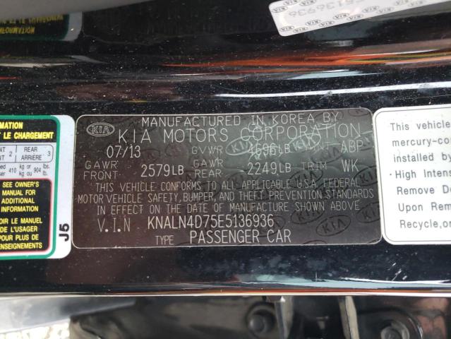 Photo 11 VIN: KNALN4D75E5136936 - KIA CADENZA 