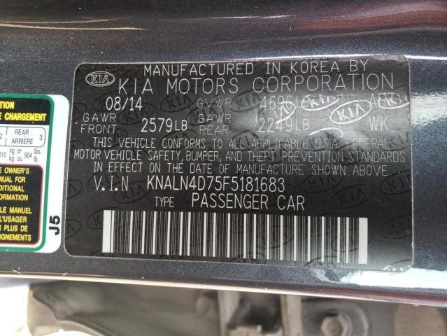 Photo 12 VIN: KNALN4D75F5181683 - KIA CADENZA PR 