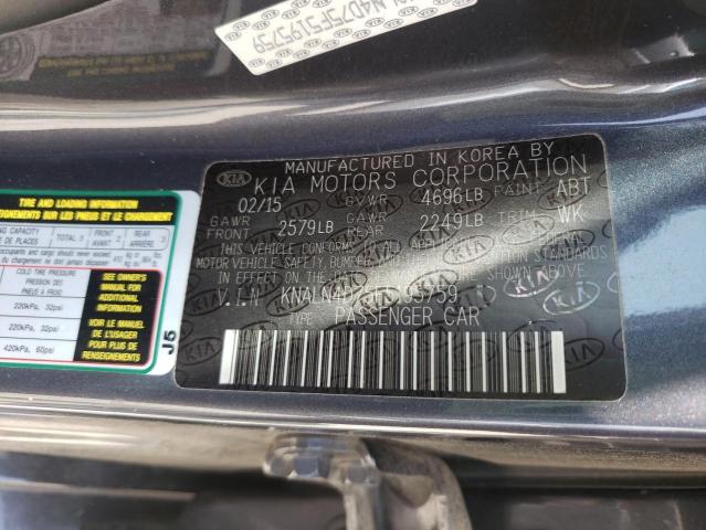 Photo 9 VIN: KNALN4D75F5195759 - KIA CADENZA PR 