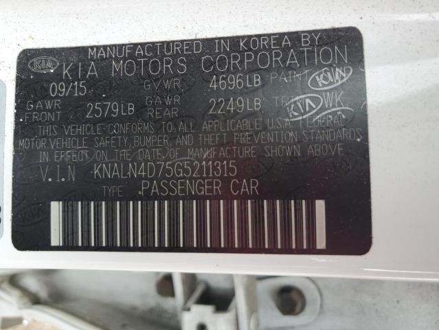 Photo 11 VIN: KNALN4D75G5211315 - KIA CADENZA LU 