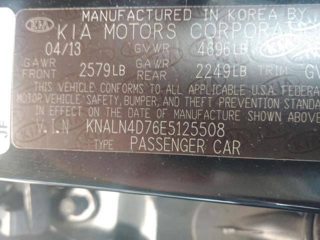 Photo 9 VIN: KNALN4D76E5125508 - KIA CADENZA PR 