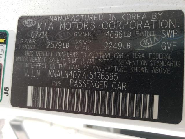 Photo 9 VIN: KNALN4D77F5176565 - KIA CADENZA 