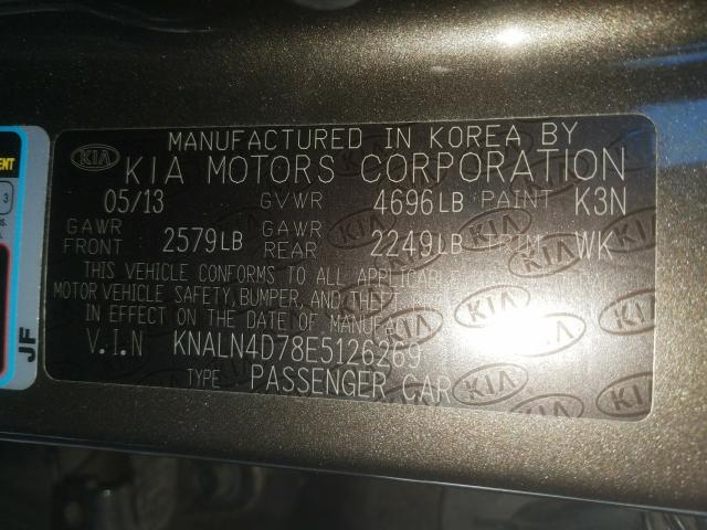 Photo 9 VIN: KNALN4D78E5126269 - KIA CADENZA PR 